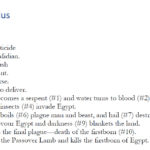 Exodus Book Chart